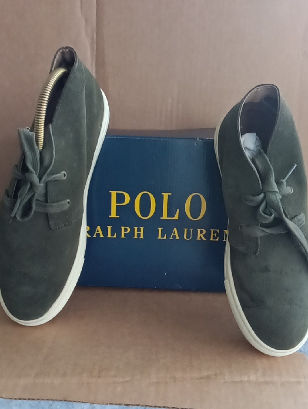Polo by Ralph Lauren Olive Suede Chukka Boots